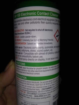 BW-100, 전자 접점 클리너 — 5점을 준 리뷰어가 2019년 9월 올린 사용 사진