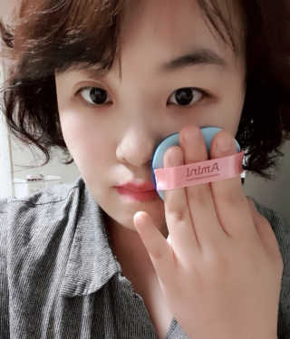 아미니 아쿠아 프로텍터 선쿠션 — 5점을 준 리뷰어가 2019년 4월 올린 사용 사진