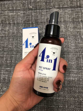 강아지스토리 포인원 모이스처 미스트 100ml — 4.33점을 준 리뷰어가 2018년 10월 올린 사용 사진