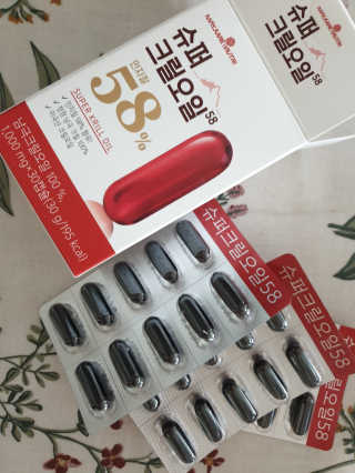 메이준뉴트리 슈퍼 크릴 오일58 1000mg x 30캡슐 — 5점을 준 리뷰어가 2020년 2월 올린 사용 사진