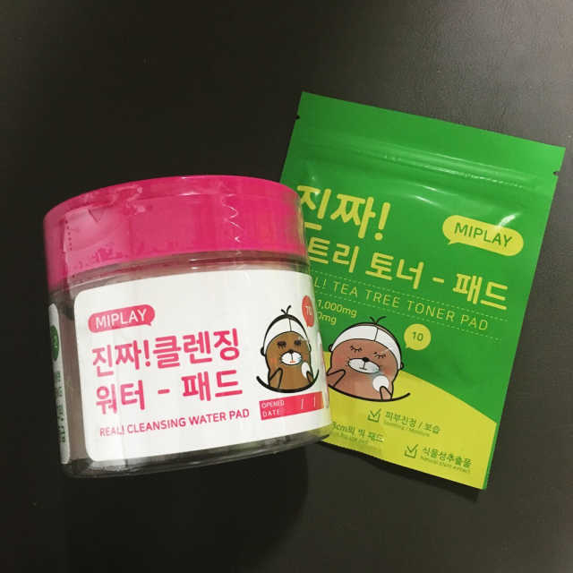미플레이 진짜 클렌징 워터 패드 리뷰 사진