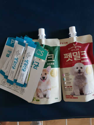 [빙그레] 에버그로 생유산균 1봉（10포입）+펫밀크2팩 — 5점을 준 리뷰어가 2019년 5월 올린 사용 사진
