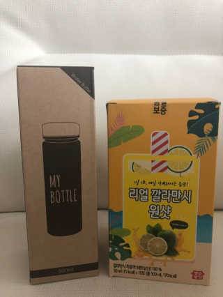 장수농가 리얼깔라만시 원샷 50ml 10팩+보틀 — 5점을 준 리뷰어가 2019년 5월 올린 사용 사진