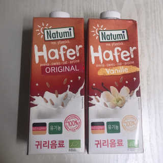 나투미 귀리음료 오리지날 1L + 바닐라 1L — 5점을 준 리뷰어가 2019년 2월 올린 사용 사진