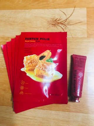 Honey Trap 포포폴리스 로얄허니 포포마스크5매 + 포포크림 — 5점을 준 리뷰어가 2019년 1월 올린 사용 사진