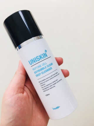 UNISKIN 펩톤 셀 옥시버블클리어 딥 클렌져 — 5점을 준 리뷰어가 2018년 10월 올린 사용 사진