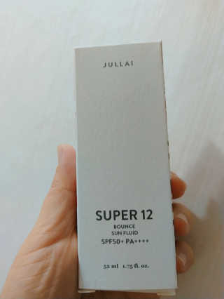 쥴라이Jullai 슈퍼 12 바운스 선 플루이드 SPF50+ PA++++ — 4.5점을 준 리뷰어가 2019년 7월 올린 사용 사진