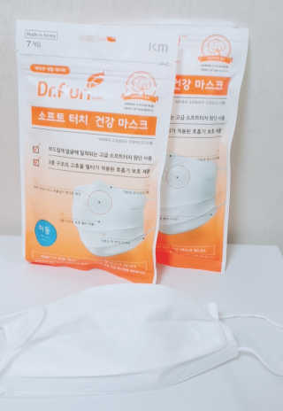 [닥터퓨리] 소프트터치 건강 마스크_성인+아동 — 4.33점을 준 리뷰어가 2019년 4월 올린 사용 사진