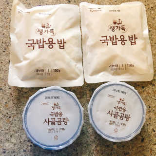 [풀무원] 사골곰탕국밥 황태해장국밥 — 5점을 준 리뷰어가 2018년 6월 올린 사용 사진