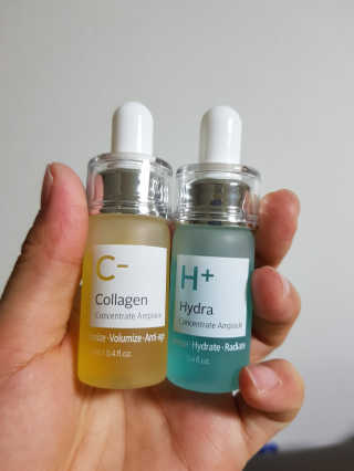 클리앳 x 클리앳 콜라겐+하이드라 컨센트레이트앰플 각 12ml — 4.33점을 준 리뷰어가 2018년 3월 올린 사용 사진