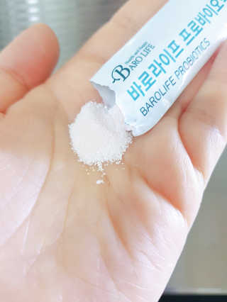 [바로푸드]프로바이오틱스 1박스+프리바이오틱스1박스 — 3.5점을 준 리뷰어가 2019년 6월 올린 사용 사진