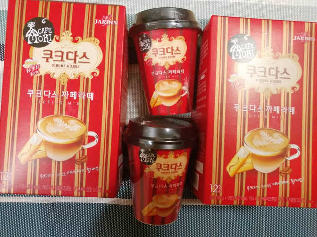 쟈뎅 까페모리 쿠크다스 까페라떼 리뷰 사진