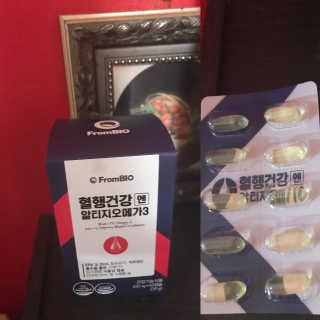 프롬바이오 혈액순환과 눈 건강을 동시에 혈행건강엔알티지오메3 — 5점을 준 리뷰어가 2019년 12월 올린 사용 사진