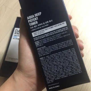 다슈코리아 다슈 맨즈 아쿠아 딥 포텐 토너 153ml — 5점을 준 리뷰어가 2019년 7월 올린 사용 사진