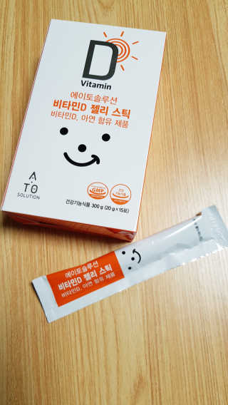 에이토솔루션 비타민D 젤리 스틱 — 5점을 준 리뷰어가 2019년 1월 올린 사용 사진