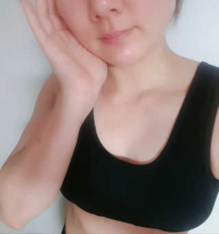 크리비아 All Day Comfort 면스판  메쉬 스포츠 브라 — 5점을 준 리뷰어가 2019년 10월 올린 사용 사진