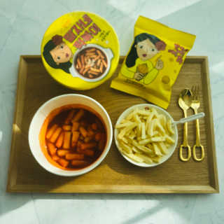 청담동말자싸롱 말자네떡볶이4EA말자네빠삭빠삭감튀5EA — 5점을 준 리뷰어가 2019년 1월 올린 사용 사진