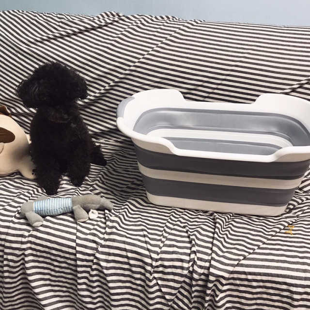 [펫토리아]강아지.고양이 접이식욕조 리뷰 사진