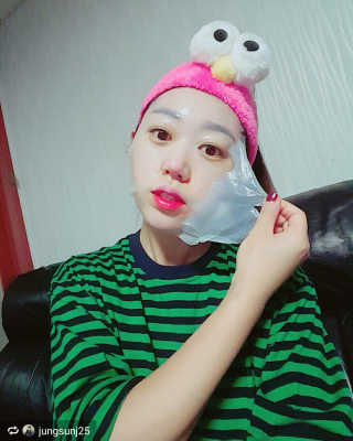 에슬레나 엑스트라 밸런싱 힐링 마스크 10장 — 5점을 준 리뷰어가 2017년 10월 올린 사용 사진