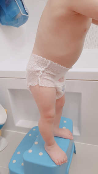 보솜이 베이비케어 팬티형 기저귀 — 5점을 준 리뷰어가 2019년 3월 올린 사용 사진