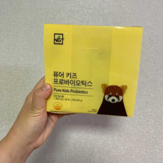 네츄럴굿띵스 퓨어 키즈 프로바이오틱스 60포 — 5점을 준 리뷰어가 2019년 8월 올린 사용 사진