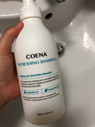 코에나샴푸 500ml — 4점을 준 리뷰어가 2019년 8월 올린 사용 사진