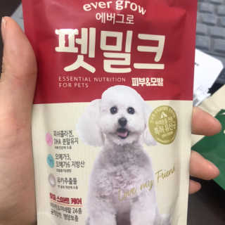 [빙그레] 에버그로 생유산균 1봉（10포입）+펫밀크2팩 — 5점을 준 리뷰어가 2019년 5월 올린 사용 사진