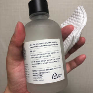 띠아느 타임 크리스탈라이즈드 리프레시 턴 오버 토너 — 5점을 준 리뷰어가 2019년 8월 올린 사용 사진