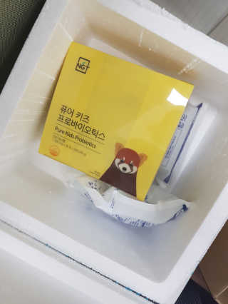 네츄럴굿띵스 퓨어 키즈 프로바이오틱스 60포 — 5점을 준 리뷰어가 2019년 8월 올린 사용 사진