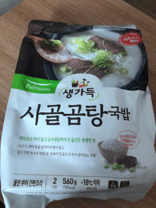 [풀무원] 사골곰탕국밥 황태해장국밥 — 5점을 준 리뷰어가 2018년 6월 올린 사용 사진