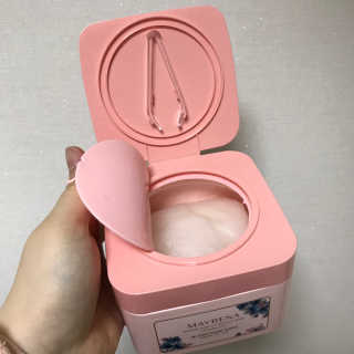 메이베나 1일 1팩 뽑아쓰는 마스크팩 — 5점을 준 리뷰어가 2019년 2월 올린 사용 사진