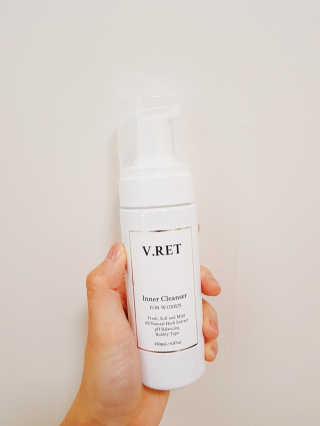 V.RET 브이렛 여성청결제 — 5점을 준 리뷰어가 2018년 8월 올린 사용 사진