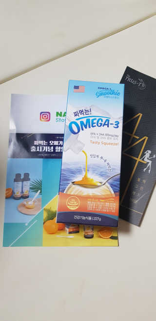 오메가-3스무디 [오메가스무디] 짜먹는 오메가3 DHA 임산부 어린이 — 5점을 준 리뷰어가 2019년 3월 올린 사용 사진