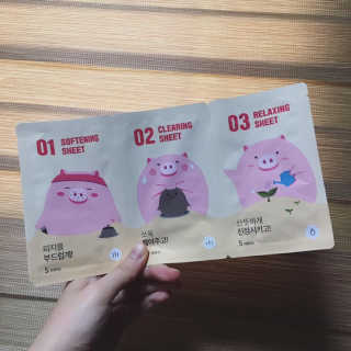 미팩토리 3단 돼지코팩 1box + 3단 흑돼지코팩 1box — 5점을 준 리뷰어가 2019년 8월 올린 사용 사진