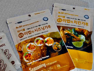 MCP 하이몰 마법의치킨가루2봉랜덤 + 코코넛허니버터2봉 — 4점을 준 리뷰어가 2020년 3월 올린 사용 사진