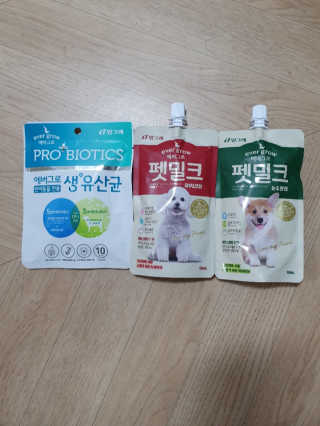 [빙그레] 에버그로 생유산균 1봉（10포입）+펫밀크2팩 — 5점을 준 리뷰어가 2019년 5월 올린 사용 사진