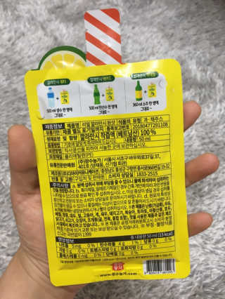 장수농가 리얼깔라만시 원샷 50ml 10팩+보틀 — 3.5점을 준 리뷰어가 2019년 5월 올린 사용 사진