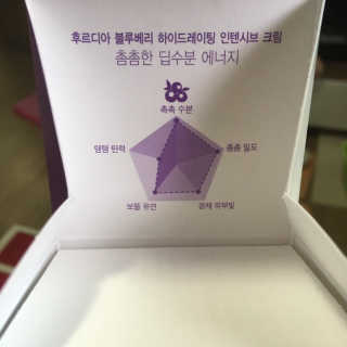 [후르디아] 72시간 블루베리 속살 수분크림 — 5점을 준 리뷰어가 2019년 6월 올린 사용 사진