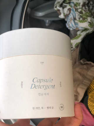 공구일이 0912 캡슐세제 — 5점을 준 리뷰어가 2019년 7월 올린 사용 사진