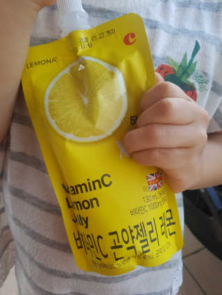 푸드마스터그룹 레모나 비타민C 곤약젤리 2종 — 5점을 준 리뷰어가 2019년 6월 올린 사용 사진