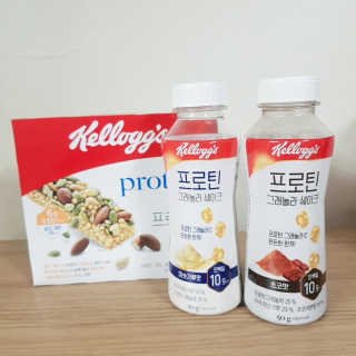 켈로그 프로틴바 멀티팩+프로틴 그래놀라 쉐이크 2종 — 5점을 준 리뷰어가 2020년 1월 올린 사용 사진