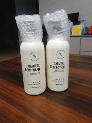 (주)에네스티 내추럴 촉촉  오트밀 바디로션 500ml — 3점을 준 리뷰어가 2020년 1월 올린 사용 사진