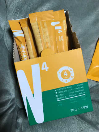 레인보우샵 올인원 세탁세제 스틱포 6개입 + 세탁조클리너 — 4점을 준 리뷰어가 2018년 3월 올린 사용 사진