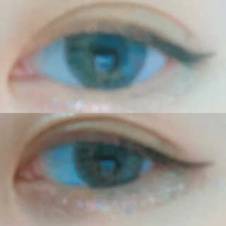 [블랙루즈] 펄블리 아이 글리터 2종 — 3점을 준 리뷰어가 2019년 1월 올린 사용 사진