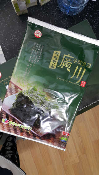광천우리맛김 파래향 듬뿍, 바삭한 광천우리파래김 6매10봉 — 5점을 준 리뷰어가 2018년 4월 올린 사용 사진