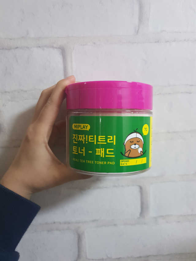 미플레이 진짜 티트리 토너 패드 리뷰 사진