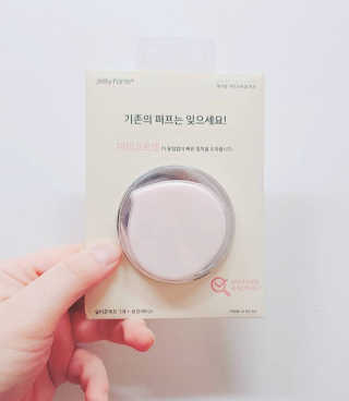 젤리팜 마이크로셀 실리콘퍼프 피치,오렌지 — 4점을 준 리뷰어가 2019년 6월 올린 사용 사진