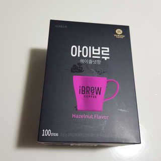 한국맥널티 아이브루 헤이즐넛향 100T — 5점을 준 리뷰어가 2019년 11월 올린 사용 사진