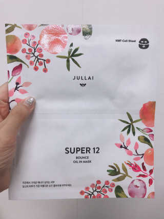 쥴라이Jullai 슈퍼 12 바운스 오일 인 마스크 — 5점을 준 리뷰어가 2019년 7월 올린 사용 사진