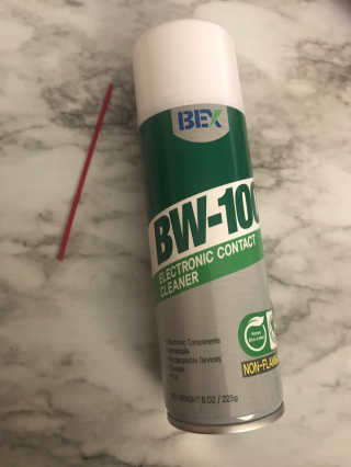 BW-100, 전자 접점 클리너 — 4.5점을 준 리뷰어가 2019년 8월 올린 사용 사진